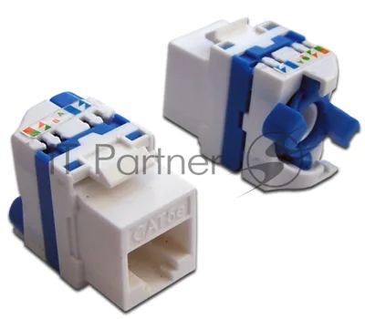 Модуль Keystone Tooless, RJ-45, кат.5E, UTP, 180 градусов, белый