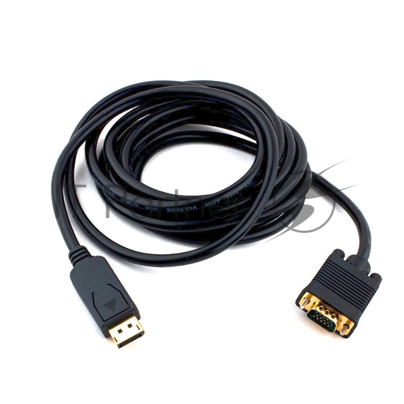 Кабель DisplayPort->VGA Cablexpert CCP-DPM-VGAM-10, 3м, 20M/15M, черный, экран, пакет