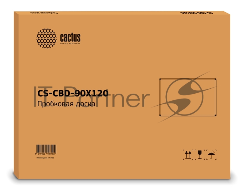 Демонстрационная доска Cactus CS-CBD-90X120 пробковая 90x120см, алюминиевая рама