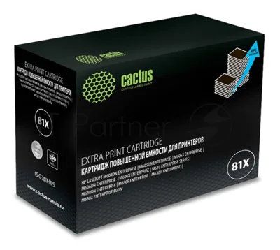 Картридж лазерный Cactus CS-CF281X-MPS черный (30000 стр.) для HP LJ Ent M630/M605dn/M606dn/M605x