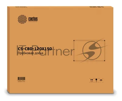 Демонстрационная доска Cactus CS-CBD-120X150, пробковая 120х150см алюминиевая рама