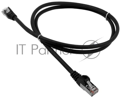 Патч-корд LANMASTER LSZH FTP кат.5e, 1.0 м, черный