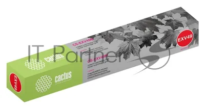 Картридж лазерный Cactus CS-EXV49M пурпурный (19000 стр.) для Canon IR C3320/C3320i/C3325i/C3330i/C3500/C3520i MFP/C3525i MFP/C3530i MFP