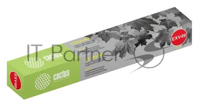 Картридж лазерный Cactus CS-EXV49Y желтый (19000 стр.) для Canon IR C3320/C3320i/C3325i/C3330i/C3500/C3520i MFP/C3525i MFP/C3530i MFP