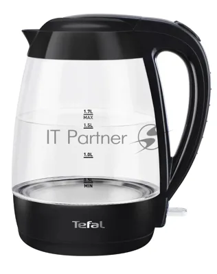 Чайник электрический Tefal KO450832 черный, 1.7 л, 2400 Вт, скрытый нагревательный элемент