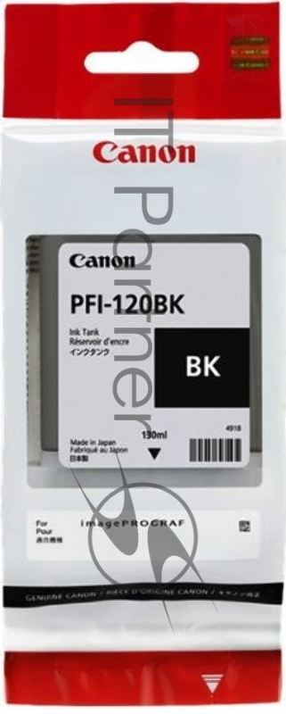 Картридж струйный Canon PFI-120 BK 2885C001 черный (130 мл) для Canon imagePROGRAF TM-200/205