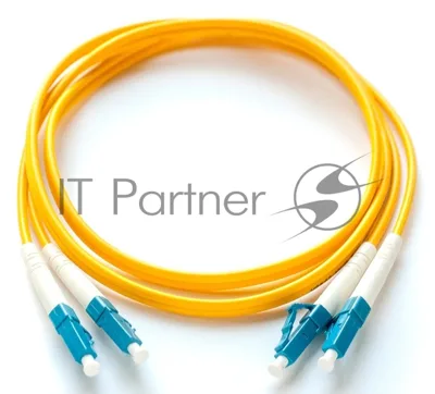 Патч-корд LANMASTER LAN-2LC-2LC/OM4-1.0 2x50/125 OM4 LC дуплекс-LC дуплекс 1м LSZH желтый