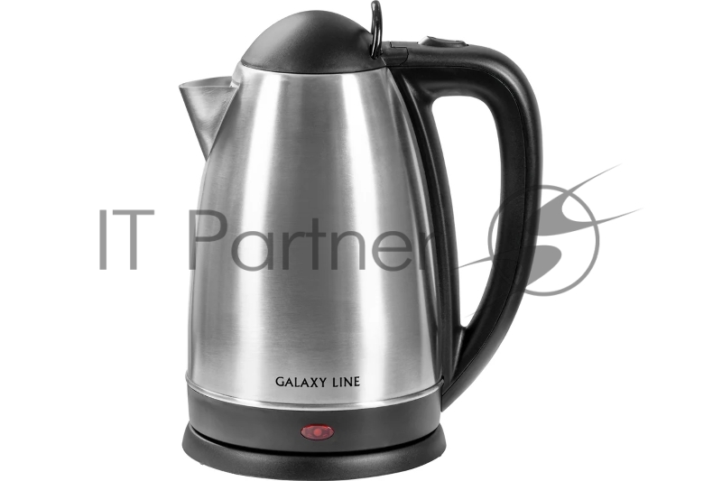 Электрочайник Galaxy GL 0321 серый, 2.5 л, 2000 Вт, скрытый нагревательный элемент