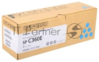 Картридж лазерный голубой, тип SP C360E Ricoh SP C360DNw/SP C360SNw/SP C360SFNw/SP C361SFNw (1,5K)
