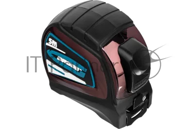 Рулетка Gross 31124 "Doppelhaken", 5 м x 25 мм, двухсторонний зацеп, нейлон, двуст. шкала