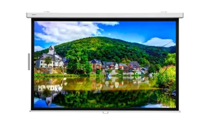 Настенный экран Lumien Master Picture CSR 195x276см (раб.область 150х266 см) (120") Matte White черная кайма по периметру, механизм плавного возврата, возможность потолочн./настенного крепления (белый корпус) 16:9