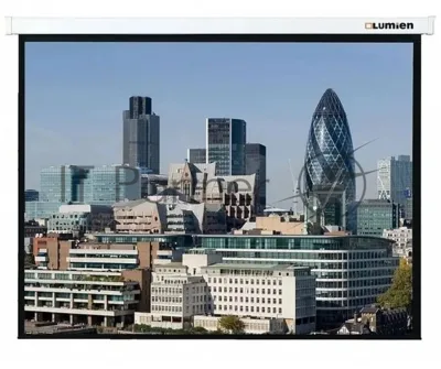 Экран с электроприводом Lumien Master Control 115x180 см (78") Matte White FiberGlass черная кайма по периметру 16:10 LMC-100127