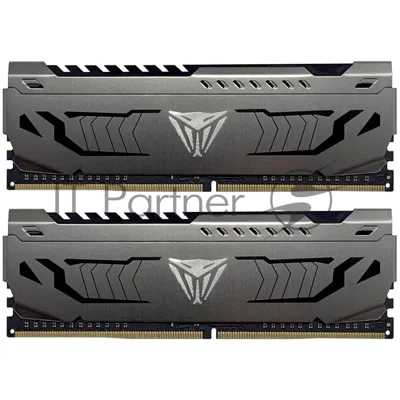 Оперативная память Patriot Viper Steel, DDR4, 16GB (2x8 GB), 3733 MHz, CL17, DIMM, радиатор, черный