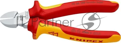 Бокорезы KNIPEX KN-7026160  диэлектрические рукоятки, 1000 V, длина: 160 мм