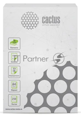 Бумага Cactus CS-OPB-A480250 класс B CS-OPB-A480250 A4/80г/м2/250л./белый CIE153% общего назначения(офисная)