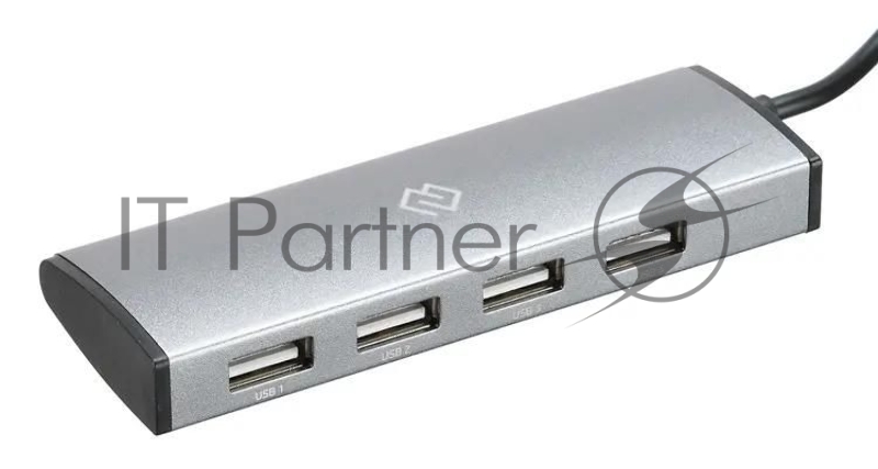 USB-концентратор Digma HUB-4U2.0-UC-DS, USB-C, USB 2.0 4 порта, USB