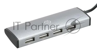 USB-концентратор Digma HUB-4U2.0-UC-DS, USB-C, USB 2.0 4 порта, USB