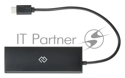 USB-концентратор Digma HUB-4U2.0-UC-B, USB-C, USB 2.0 4 порта, USB