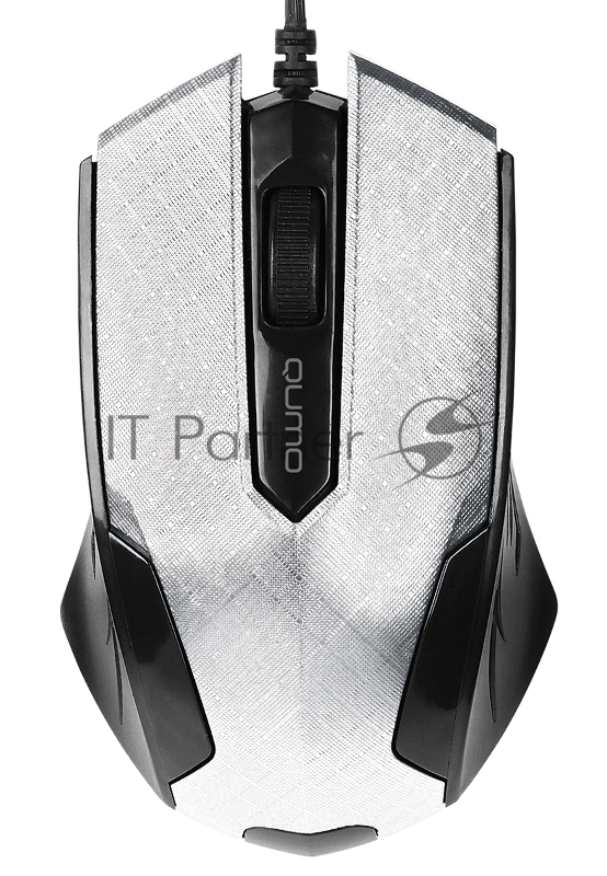 Мышь проводная Qumo Office M14 белый, 1000 dpi, USB, кнопки - 3