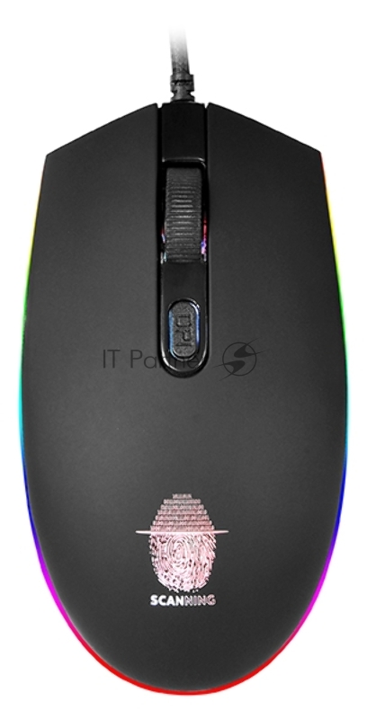Мышь проводная Qumo Pretender M53 черный, 3200 dpi, USB, кнопки - 4