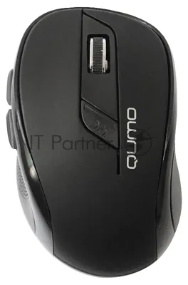 Мышь беспроводная Qumo Office Line M63 серый, 1600 dpi, радиоканал, USB, кнопки - 6