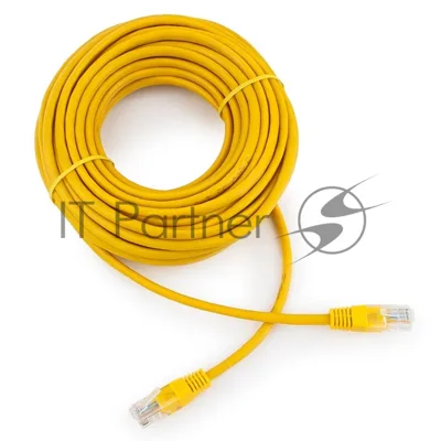 Патч-корд UTP Cablexpert PP12-10M/Y cat.5e, 10м, литой, многожильный, желтый