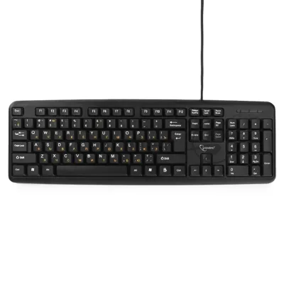Клавиатура проводная Gembird KB-8320UXL-BL, USB, черный