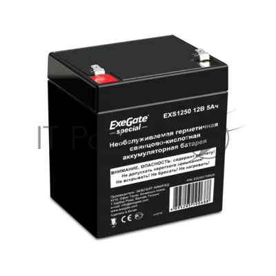 Батарея для ИБП ExeGate ES255175RUS DTM 1205/EXS1250 (12V 5Ah 1221W), клеммы F1