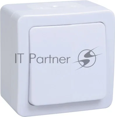 Выключатель IEK EVMP10-K01-10-54-EC ВС20-1-0-ГПБ выкл 1кл о/у IP54 (цвет клавиш: белый) ГЕРМЕС PLUS
