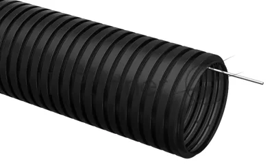Труба гофрированная IEK (CTG20-20-K02-100-1) ПНД d 20 с зондом (100 м) IEK черный 403085