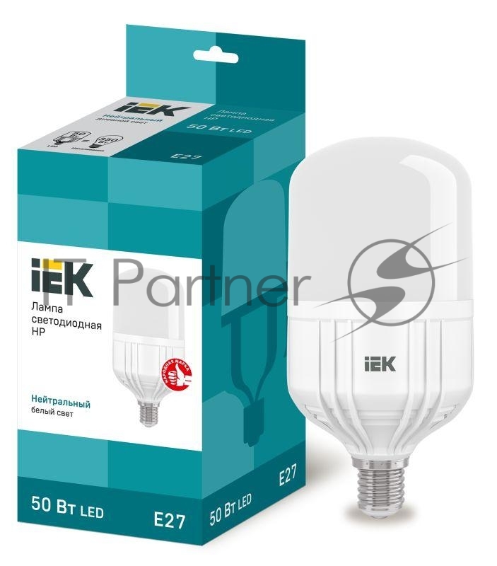 Лампа cветодиодная IEK LLE-HP-50-230-40-E27 HP 50Вт 230В 4000К E27 IEK