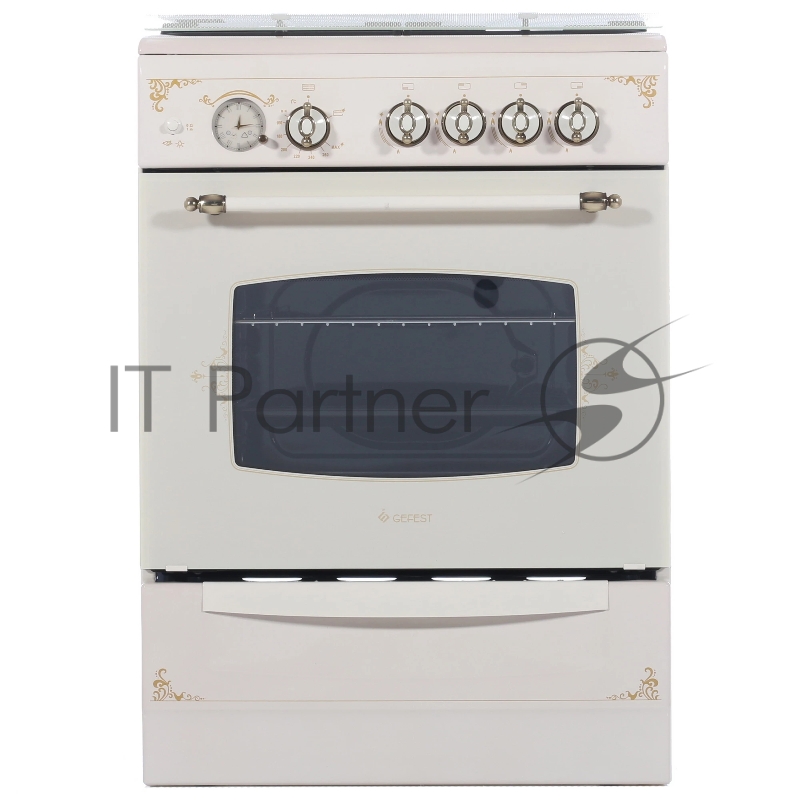 Плита газовая Gefest ПГ 6100-03 0279 бежевый, конфорок 4 шт, духовка 52 л, 60 см x 85 см x 60 см