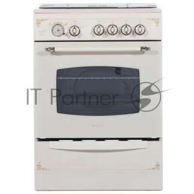 Плита газовая Gefest ПГ 6100-03 0279 бежевый, конфорок 4 шт, духовка 52 л, 60 см x 85 см x 60 см