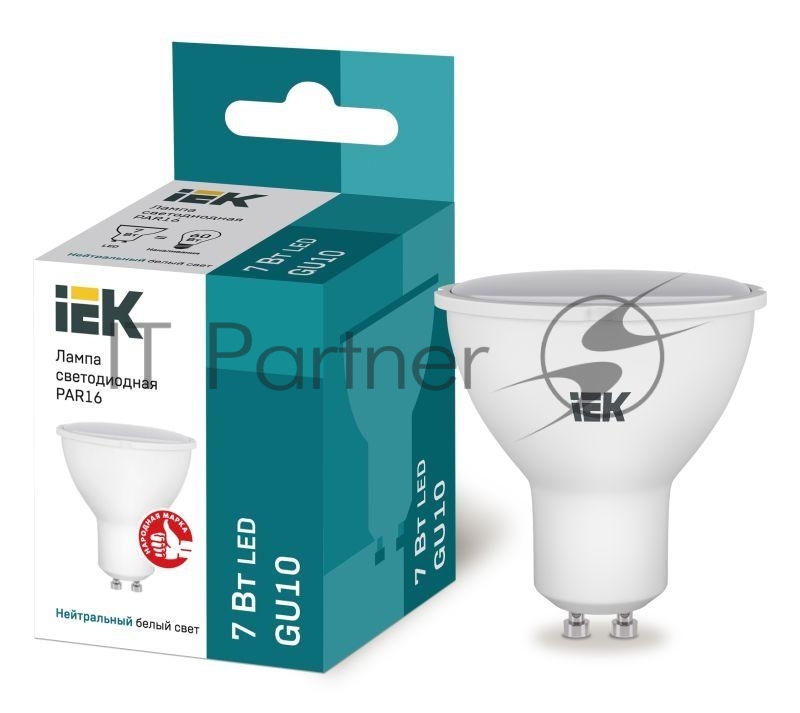 Лампа cветодиодная IEK LLE-PAR16-7-230-40-GU10 ECO PAR16 софит 7Вт 230В 4000К GU10