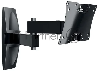 Кронштейн для телевизора Holder LCDS-5064 черный 15"-38" макс.30кг настенный поворот и наклон