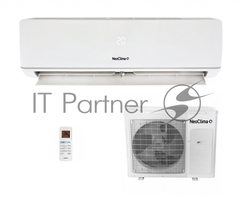 Кондиционер сплит-система Neoclima NS/NU-HAX12R 12000 BTU, 35 м², 33/42 дБ, охлаждение, обогрев, осушение, белый