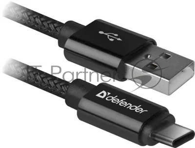 Кабель Defender USB2.0 TO TYPE-C 1M черный USB09-03T