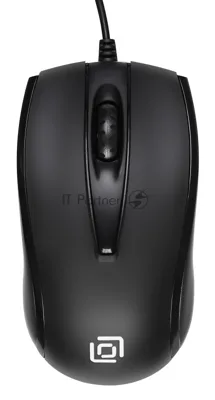 Мышь проводная Oklick 325M черный, 1000 dpi, USB, кнопки - 3