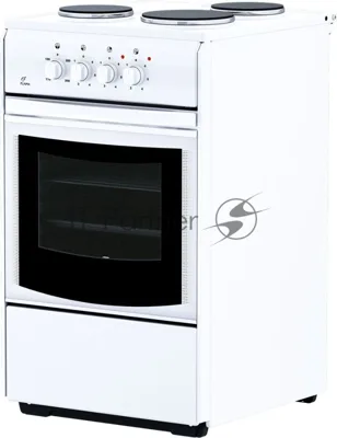 Плита электрическая Flama AE 1304 W белый, конфорок 3 шт, духовка 50 л, 50 см x 85 см x 60 см