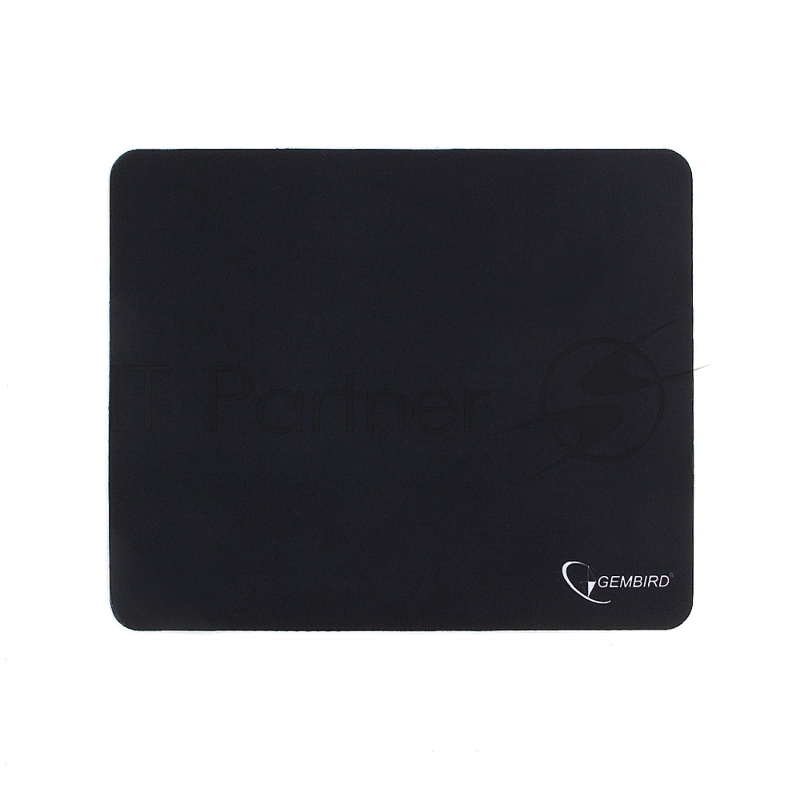 Коврик для мыши Gembird MP-BLACK, черный, размеры 250x200x2мм, полиэстер/резина