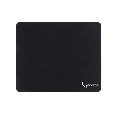 Коврик для мыши Gembird MP-BLACK, черный, размеры 250x200x2мм, полиэстер/резина