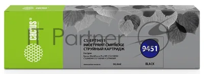 Картридж струйный Cactus CS-EPT9451 черный пигментный (90 мл) для Epson WF-C5290DW/C5790DW