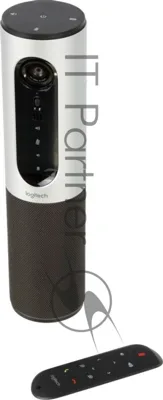 Веб-камера Logitech ConferenceCam Connect 1920x1080, 30 кадр/с, USB, микрофон (2 шт, шумоподавление), автофокус, автоосвещение, серебристый