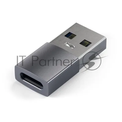 Адаптер Satechi USB Type-A to Type-C. Цвет серый космос.