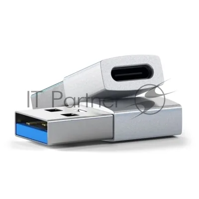 Адаптер Satechi USB Type-A to Type-C. Цвет серебристый.