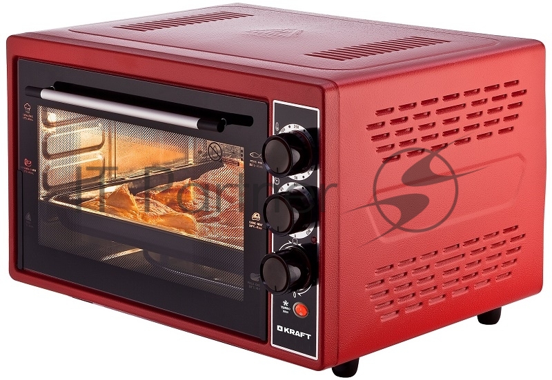 Мини-печь Kraft KF-MO3804KR красный