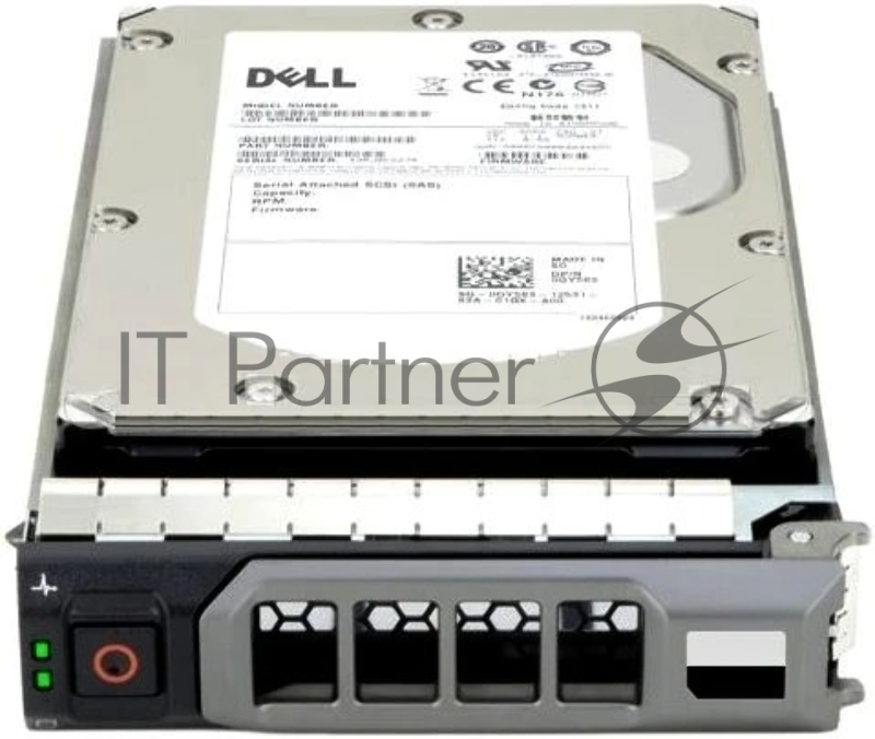 Жесткий диск Dell 2,4 Тбайт, 10 000 об/мин, SAS 12  Гбит/с, 512e, 2,5 дюйма, горячая замена 2.4Tb, 10k RPM, SAS 12Gbps, 512e, 2,5", hot plug, 14G