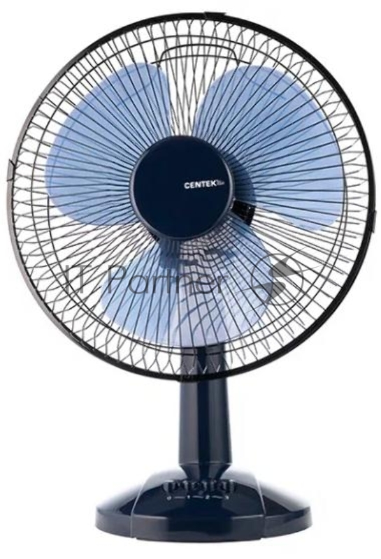 Вентилятор Centek CT-5006 синий, настольный, 25 Вт, 2 скорости, 23 см