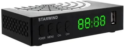 Приставка для цифрового ТВ Starwind CT-220 черный, DVB-T2, DVB-T, DVB-C, HDMI, USB 2.0 х2