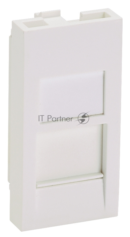 Вставка Panduit CFA1FSAW-X прямая со шторкой 22.5x45 1xMini-Com ПВХ белый (упак.:10шт)